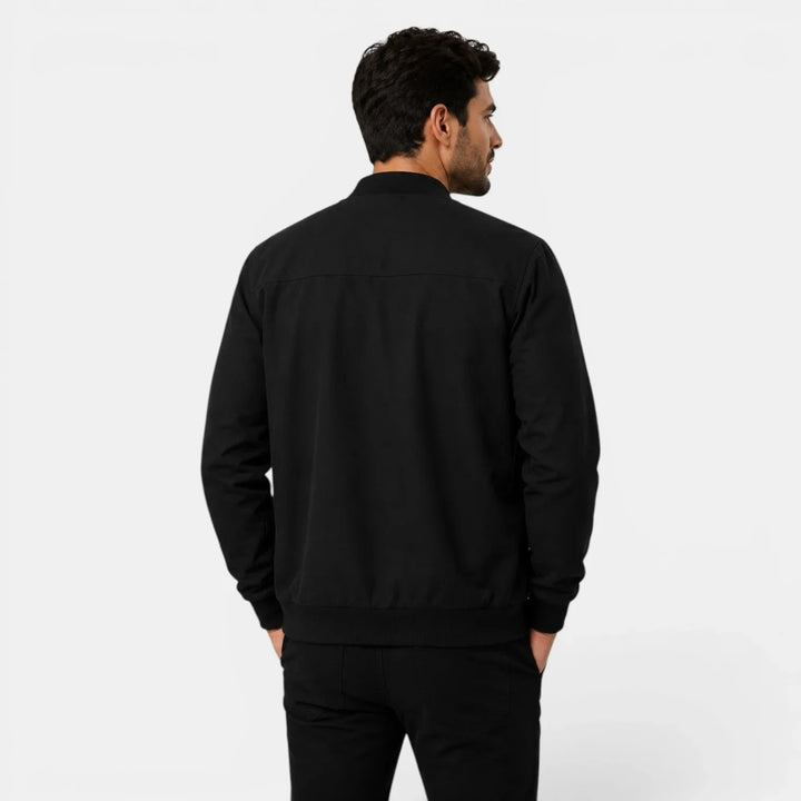 George | Men's Bomber Jacket Ribbed Collar & Cuffs Regular Fit