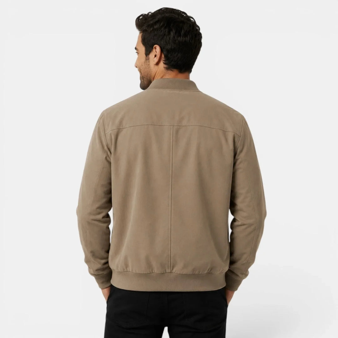George | Men's Bomber Jacket Ribbed Collar & Cuffs Regular Fit