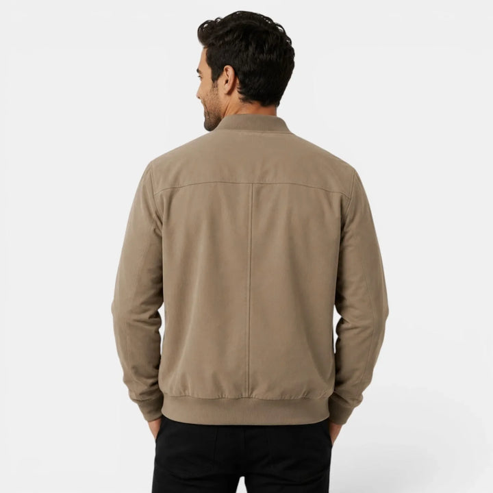 George | Men's Bomber Jacket Ribbed Collar & Cuffs Regular Fit