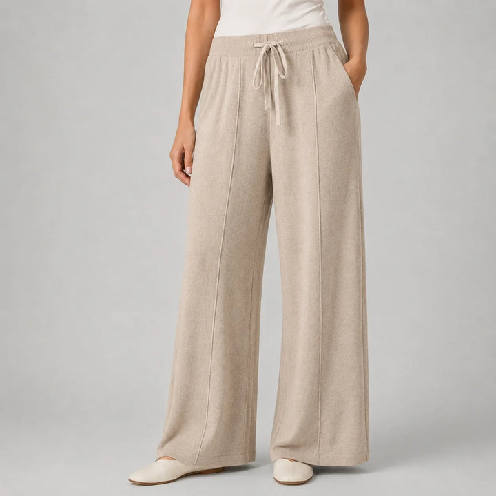Jessica | Women's Wide Leg Lounge Trousers Drawstring Waist