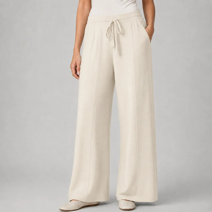 Jessica | Women's Wide Leg Lounge Trousers Drawstring Waist