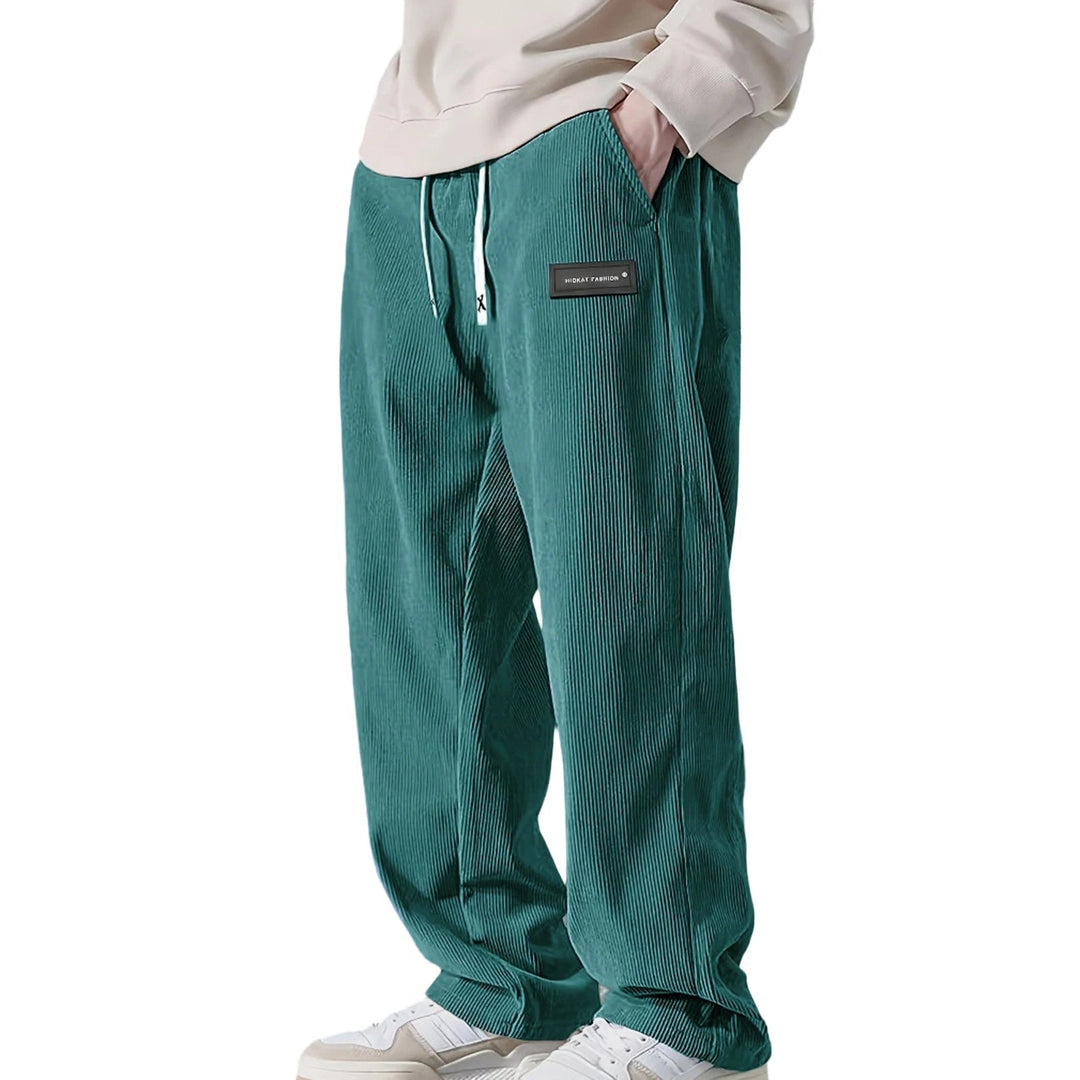 Men's Corduroy Trousers | Soft Ribbed Cord & Wide Leg Relaxed Fit