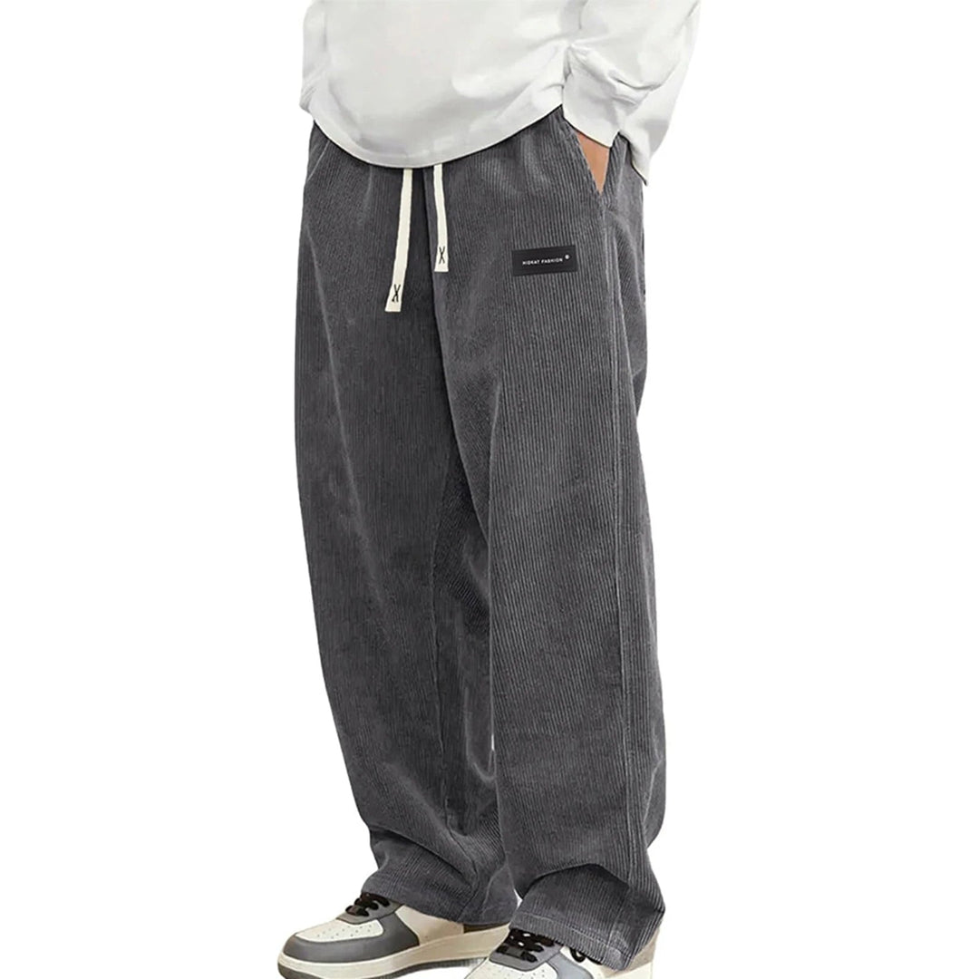 Men's Corduroy Trousers | Soft Ribbed Cord & Wide Leg Relaxed Fit