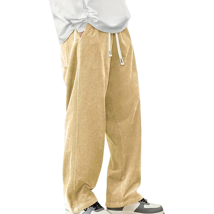 Men's Corduroy Trousers | Soft Ribbed Cord & Wide Leg Relaxed Fit