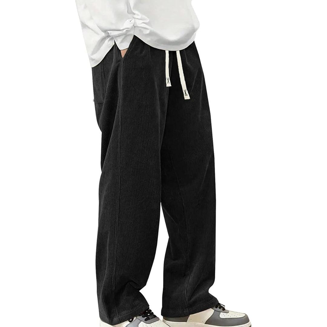 Men's Corduroy Trousers | Soft Ribbed Cord & Wide Leg Relaxed Fit