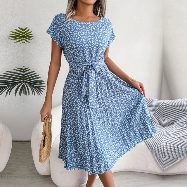 Bianca | Women's Casual Midi Dress Relaxed Fit Draped Silhouette