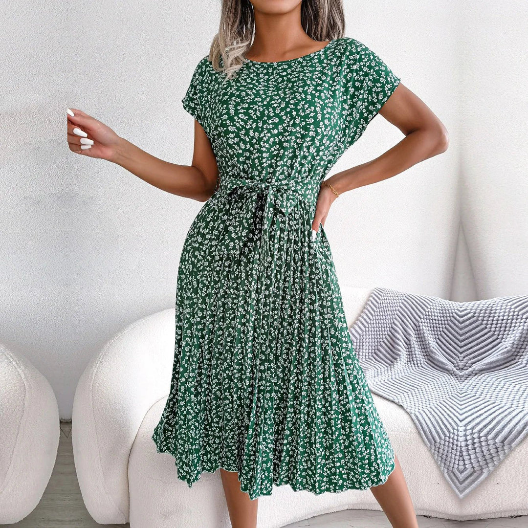 Bianca | Women's Casual Midi Dress Relaxed Fit Draped Silhouette