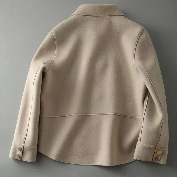 Greta | Timeless Down Jacket with Button Placket and Warm Lining