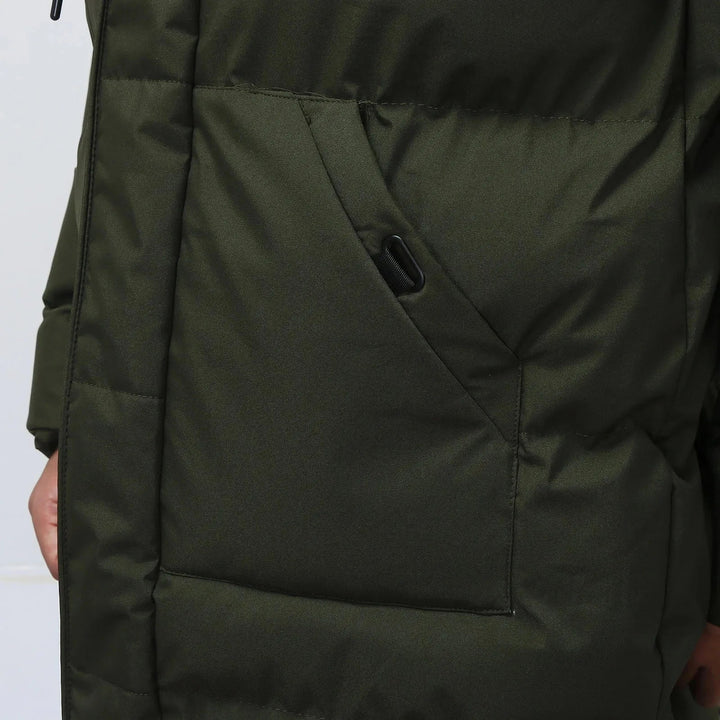 Millie | Women's Hooded Puffer Jacket Zip & Button Fastening