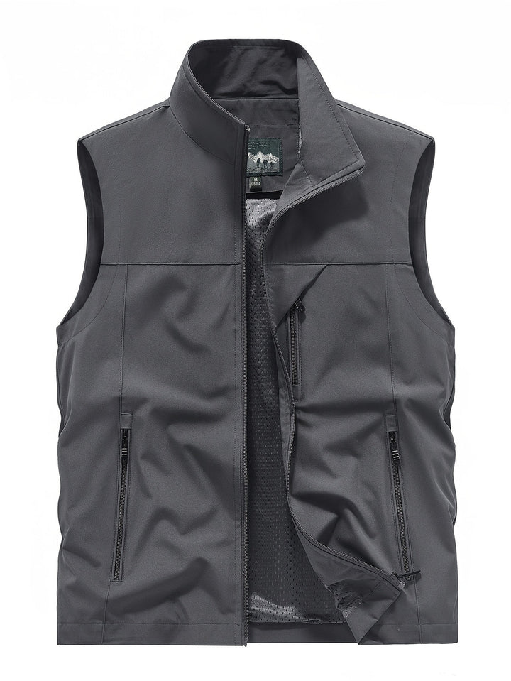 Lucas | Men's Lightweight Outdoor Gilet Front Zip Quick-Drying