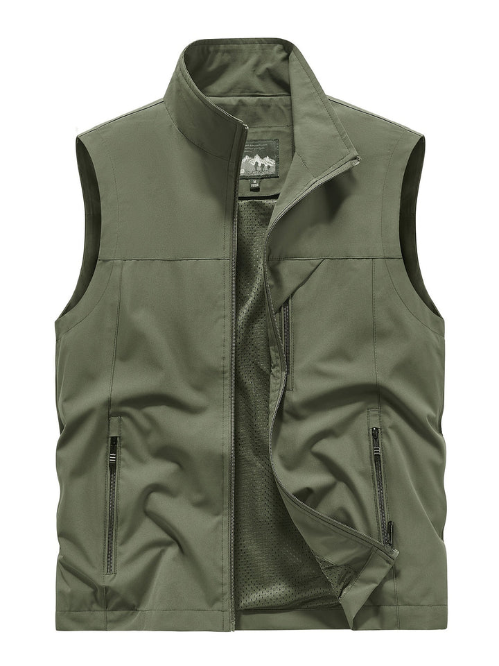 Lucas | Men's Lightweight Outdoor Gilet Front Zip Quick-Drying