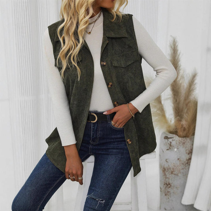 Sophie | Casual and Stylish Ribbed Shirt Vest