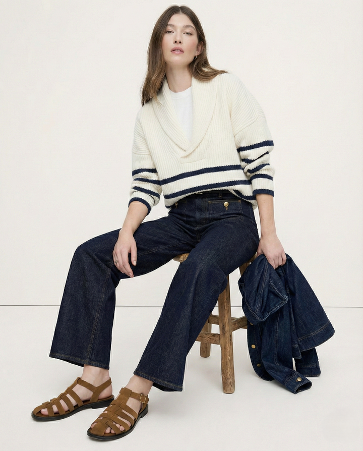 Marcella High Waist Wide Leg Jeans