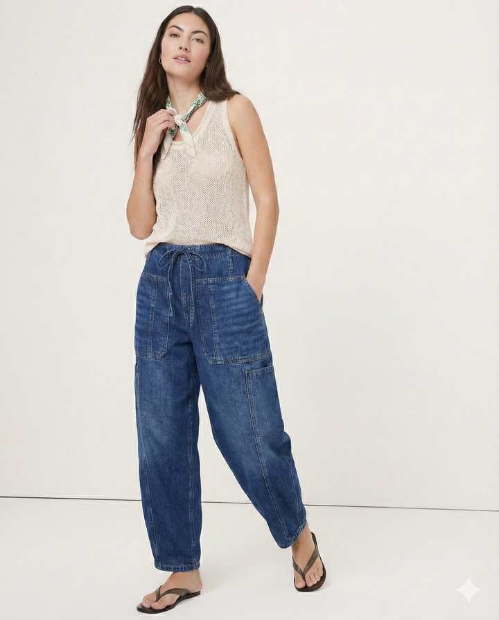 Marlowe Loose Fit Ankle Length Jeans