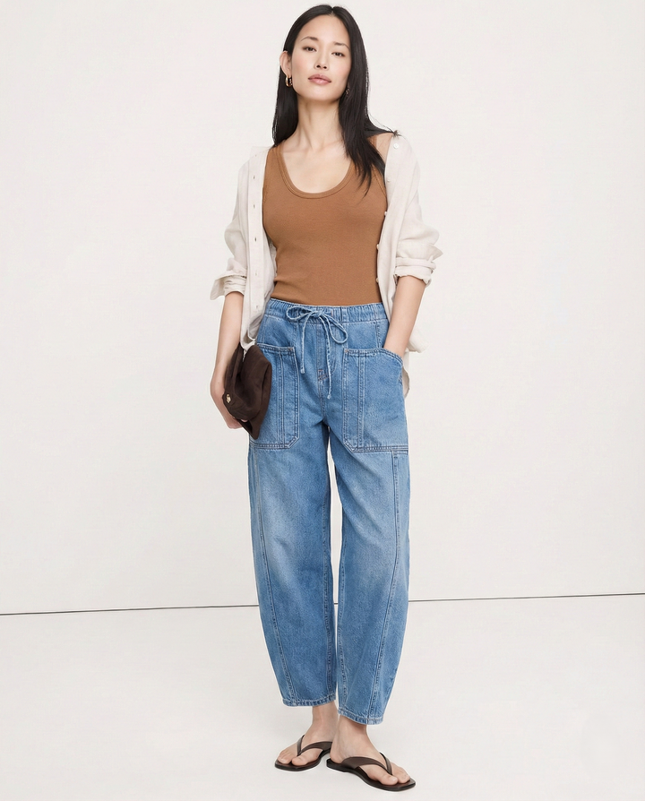 Marlowe Loose Fit Ankle Length Jeans