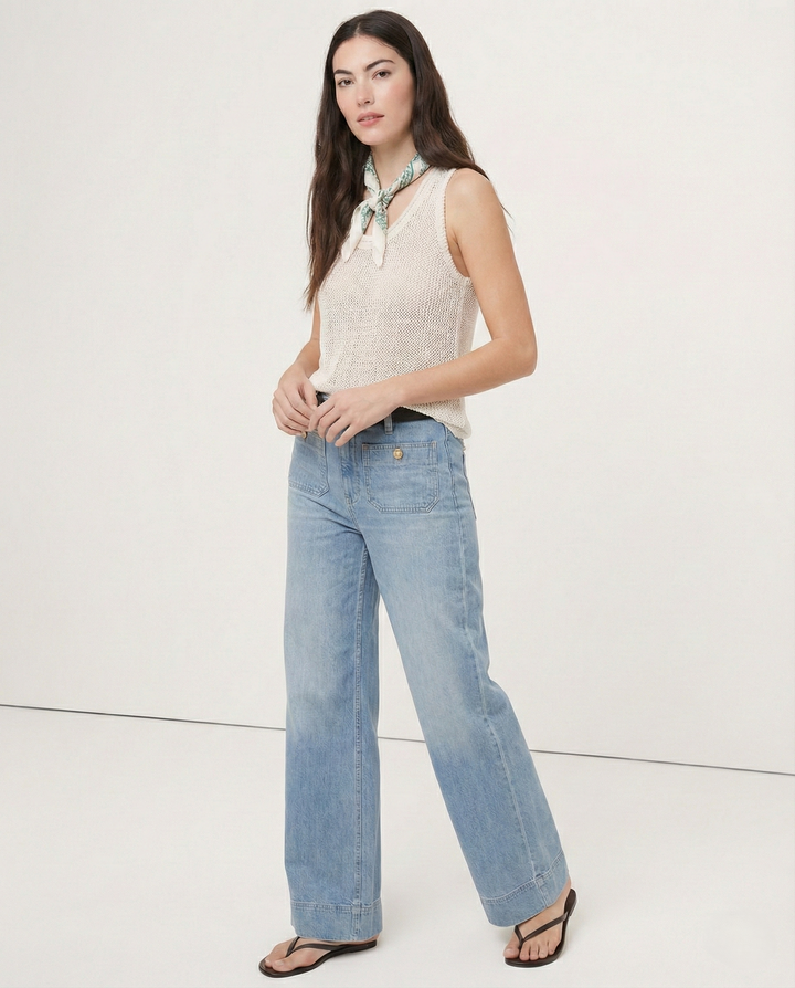 Marcella High Waist Wide Leg Jeans