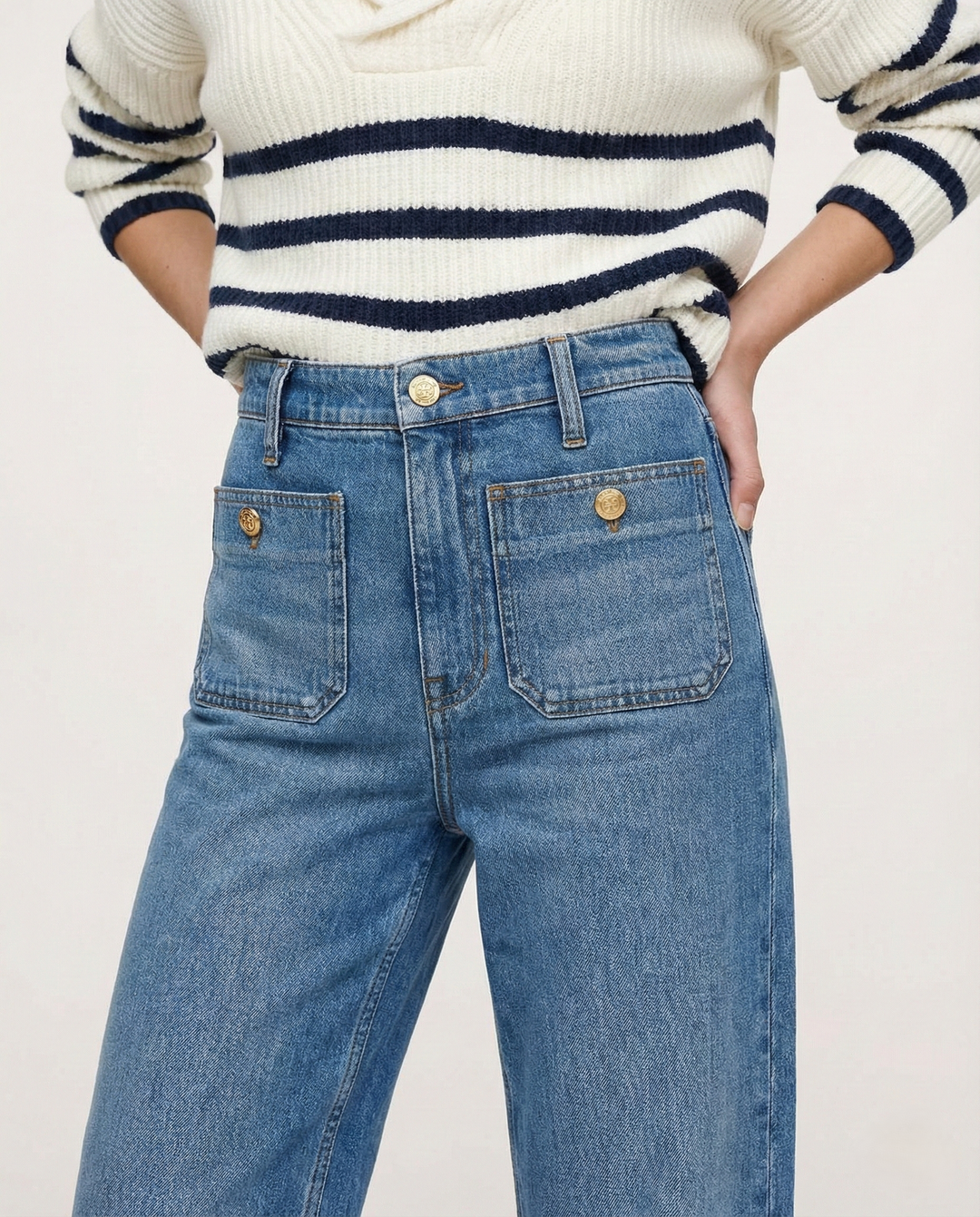 Marcella High Waist Wide Leg Jeans