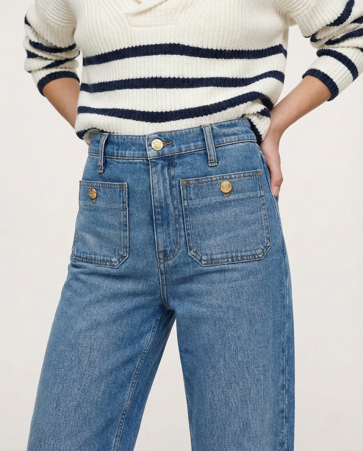 Marcella High Waist Wide Leg Jeans