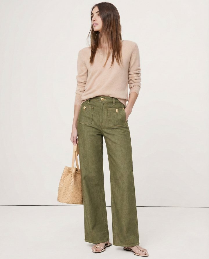 Marcella High Waist Wide Leg Jeans