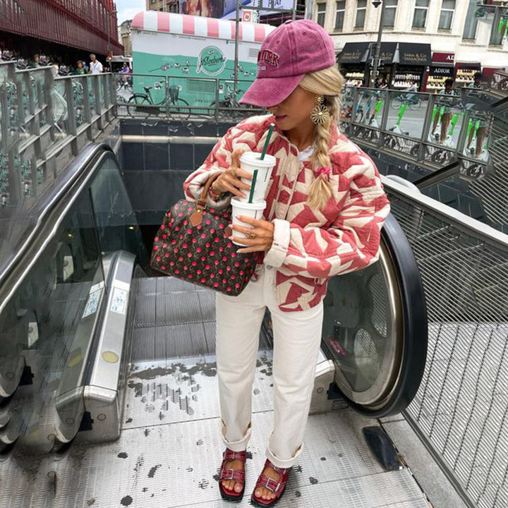 Freya | Women's Printed Lightweight Spring Jacket Relaxed Fit