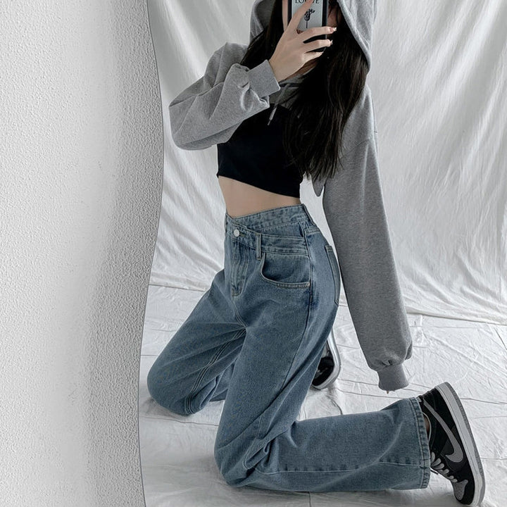 Valette High Waist Straight Leg Jeans