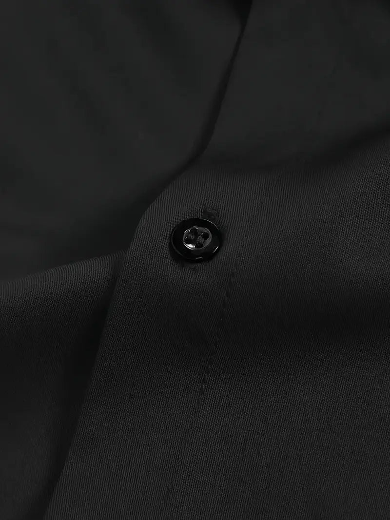 Leo | Men's Long Sleeve Easy-Iron Shirt Breathable Classic Collar