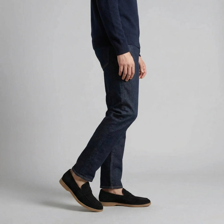 Penny loafers in suede