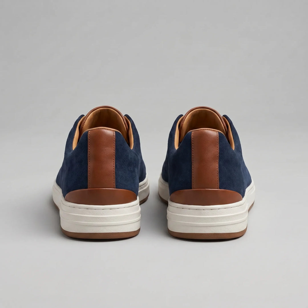 Max | Men's Suede Slip-On Trainers Elastic Sides Rubber Sole