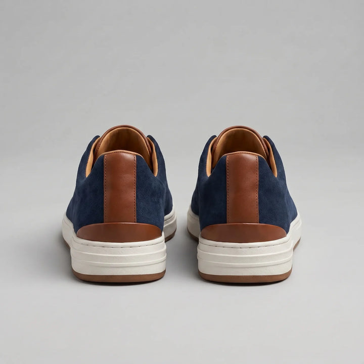 Max | Men's Suede Slip-On Trainers Elastic Sides Rubber Sole