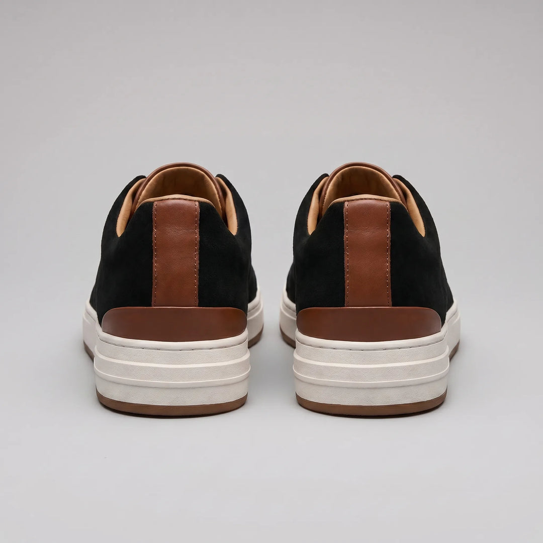 Max | Men's Suede Slip-On Trainers Elastic Sides Rubber Sole