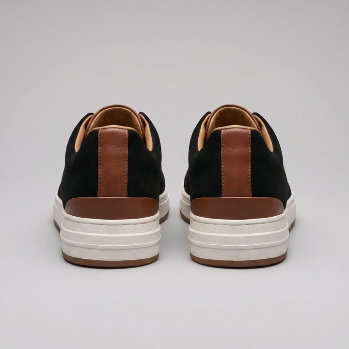 Max | Men's Suede Slip-On Trainers Elastic Sides Rubber Sole