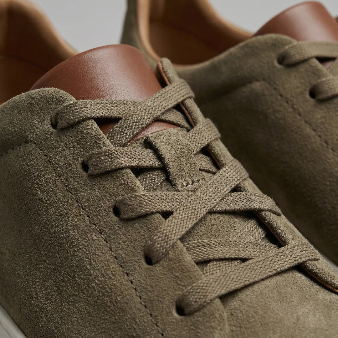Max | Men's Suede Slip-On Trainers Elastic Sides Rubber Sole