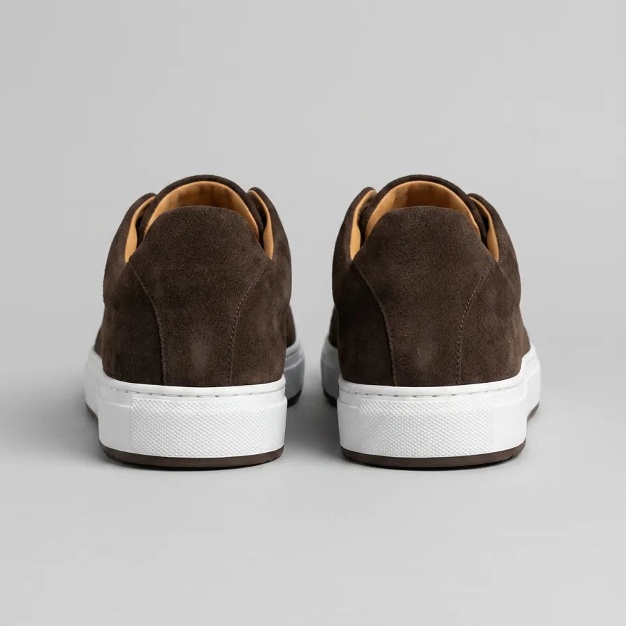 Bonnie | Women's Suede Low-Top Lace-Up Trainers Rubber Sole
