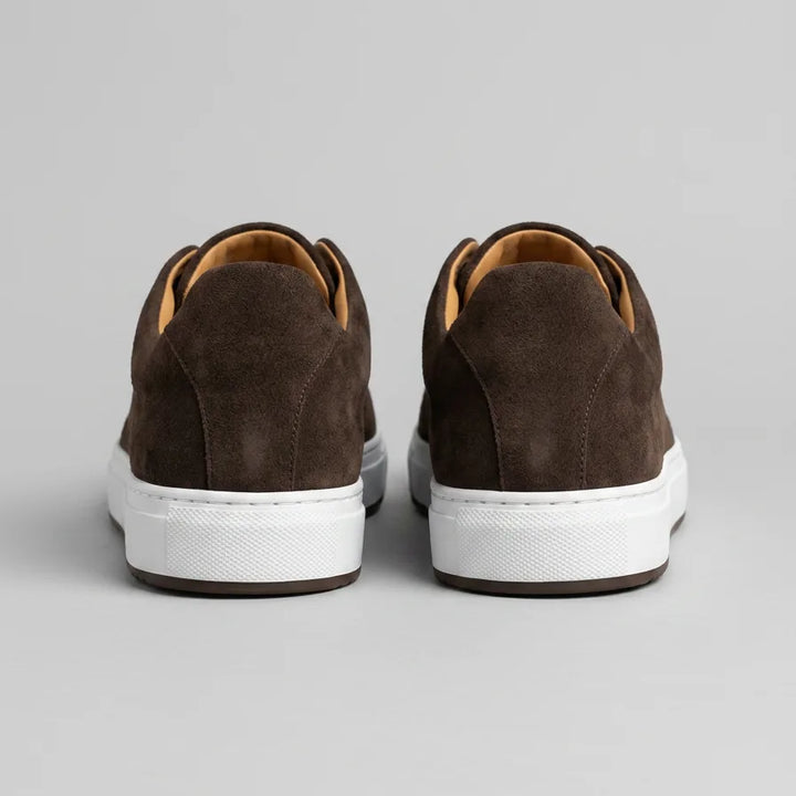 Bonnie | Women's Suede Low-Top Lace-Up Trainers Rubber Sole
