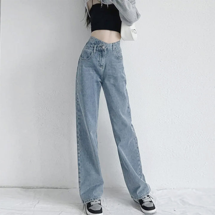 Valette High Waist Straight Leg Jeans