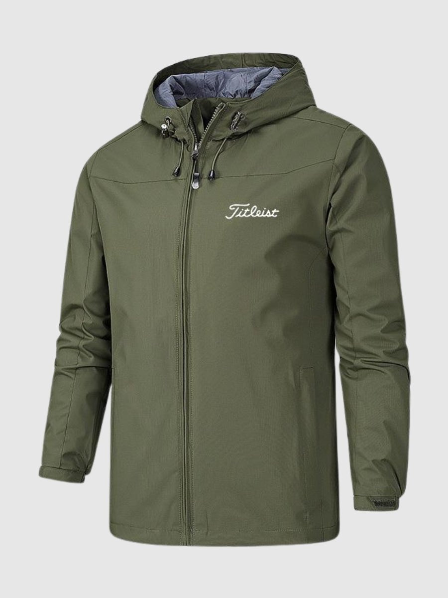 Oliver | Men's Windproof Waterproof Hooded Jacket Stand-Up Collar