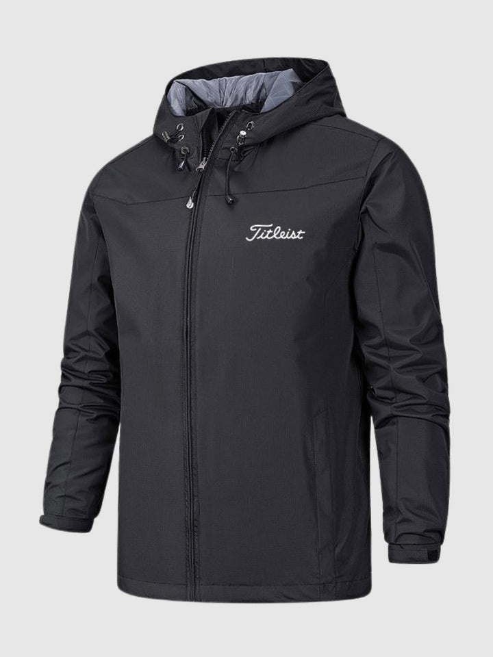 Oliver | Men's Windproof Waterproof Hooded Jacket Stand-Up Collar