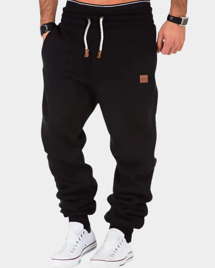 Quentin | Men's Fleece Lined Joggers Elasticated Drawstring Waist
