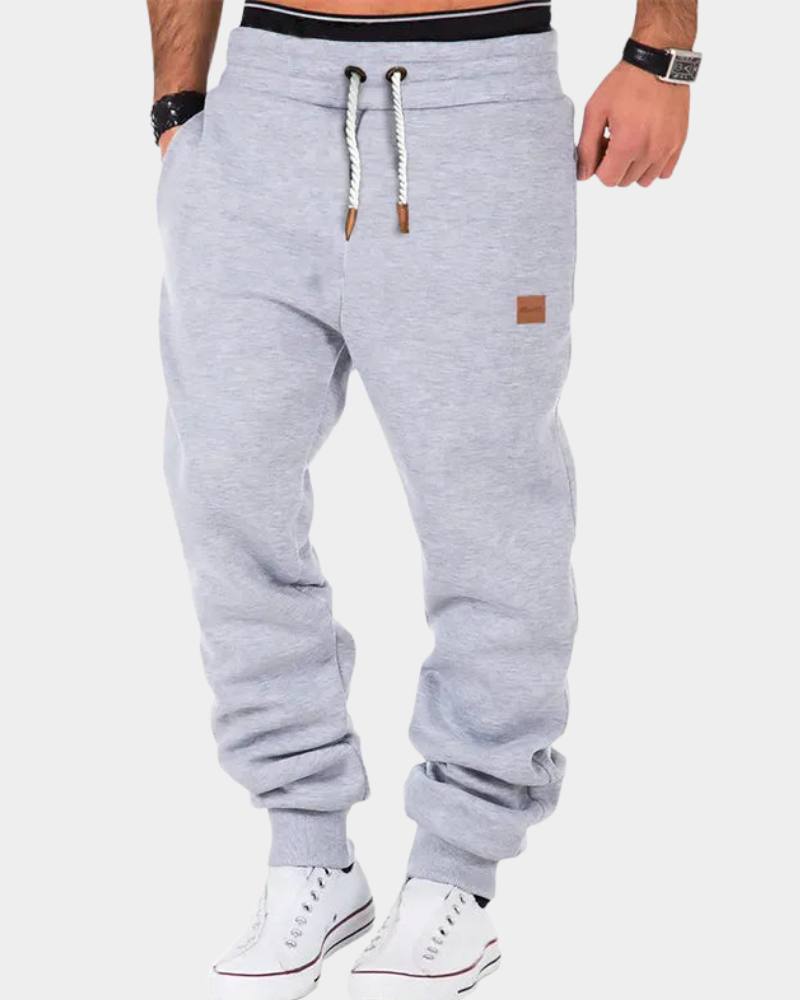 Quentin | Men's Fleece Lined Joggers Elasticated Drawstring Waist