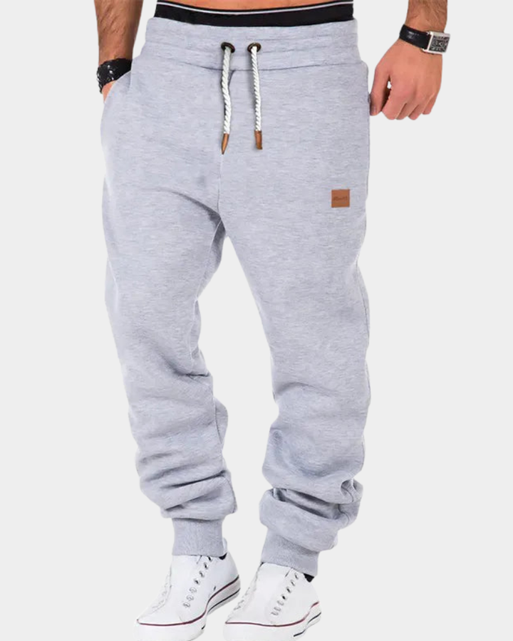 Quentin | Men's Fleece Lined Joggers Elasticated Drawstring Waist