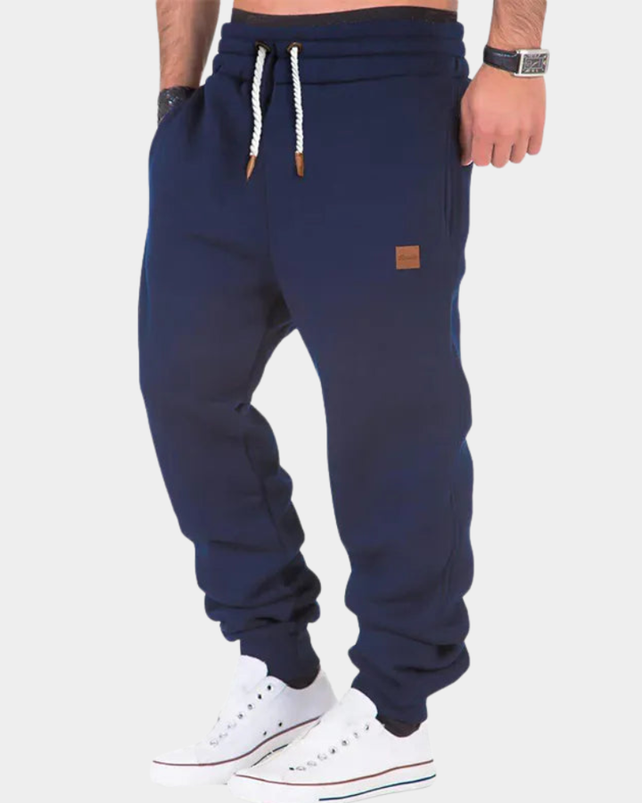 Quentin | Men's Fleece Lined Joggers Elasticated Drawstring Waist