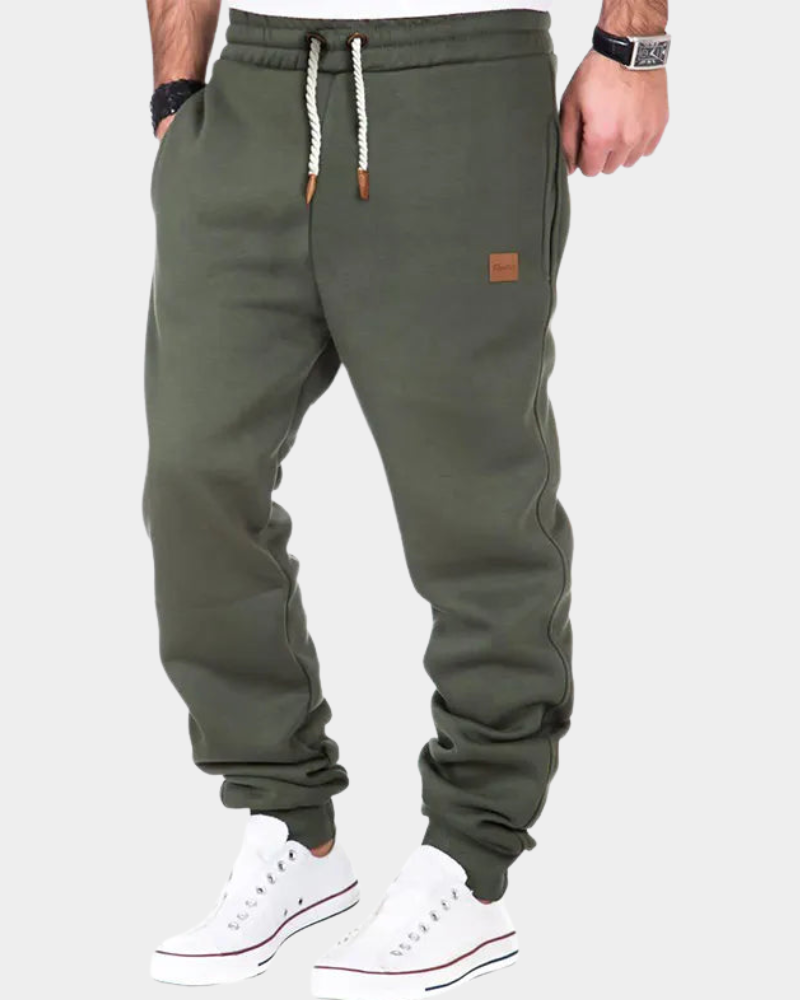 Quentin | Men's Fleece Lined Joggers Elasticated Drawstring Waist