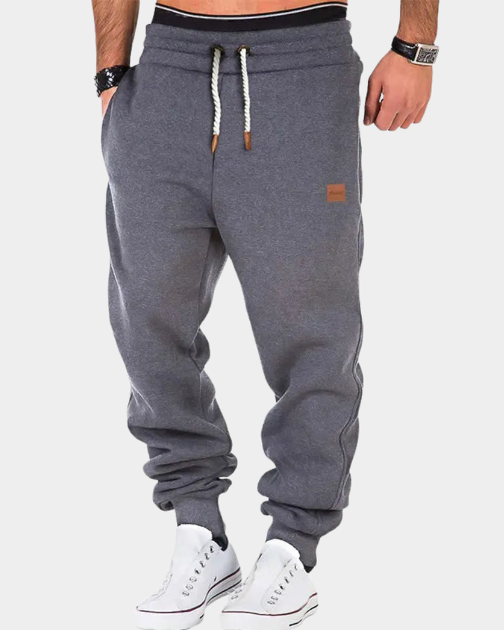 Quentin | Men's Fleece Lined Joggers Elasticated Drawstring Waist