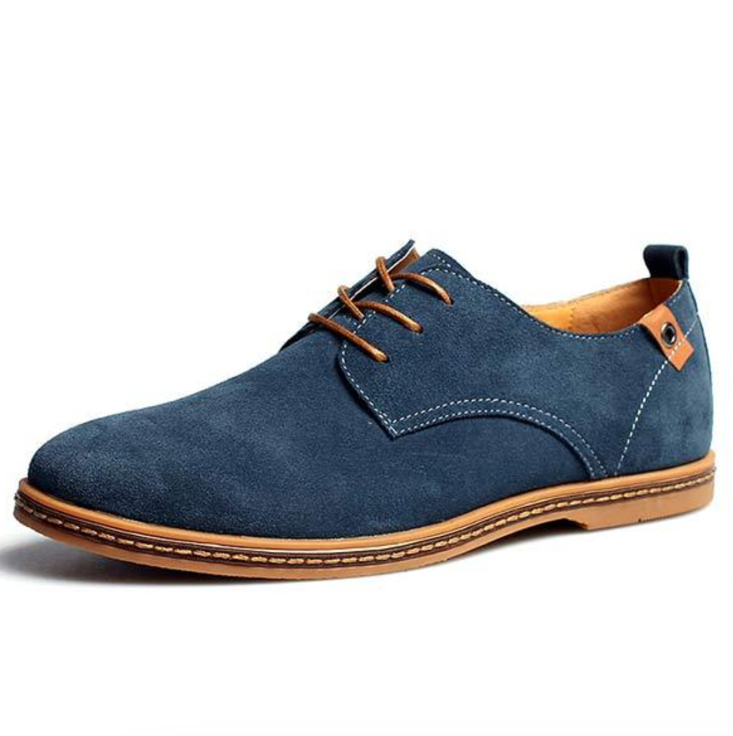 Rupert | Men's Suede Derby Shoes Lace-Up with Textured Finish