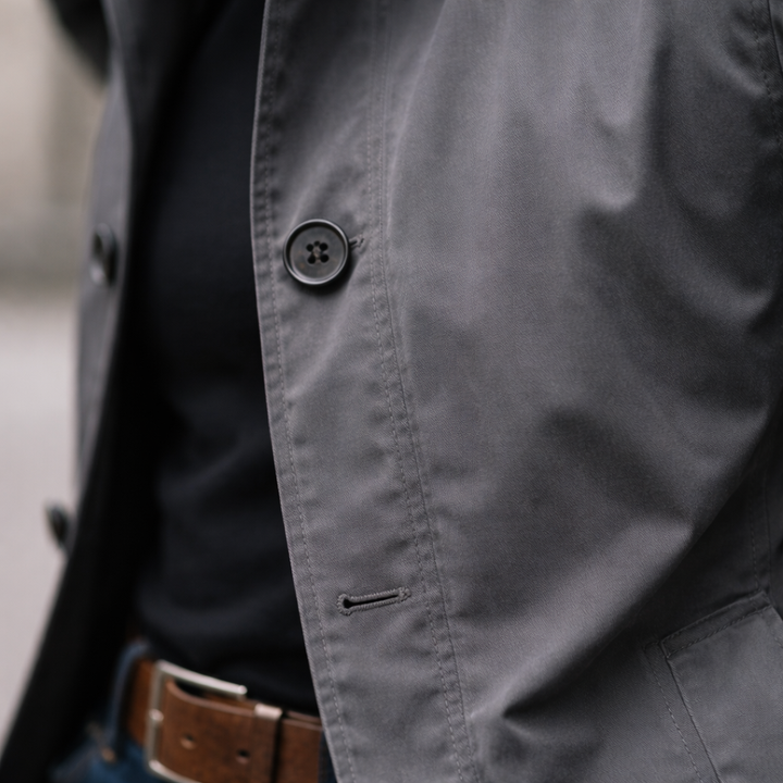 Sebastian | Men's Lined Trench Coat Stand Collar Wind-Resistant
