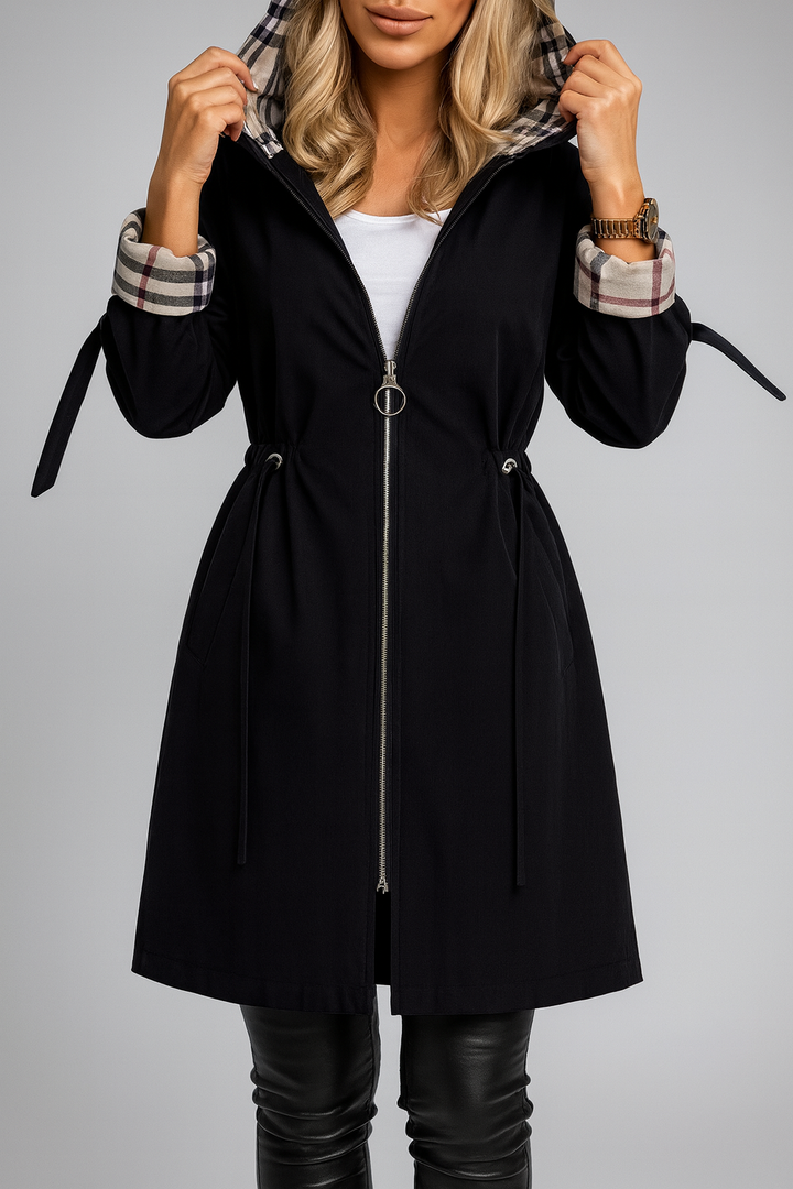 Roslyn | Refined Fitted Coat with Zip Closure and Lightweight Comfort