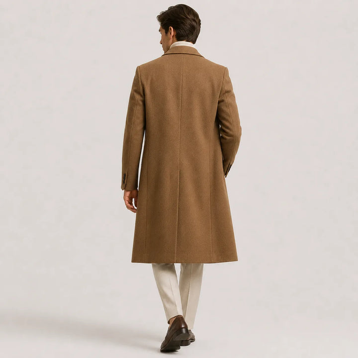 Holly | Women's Double-Breasted Trench Coat Notch Lapel Long Sleeves