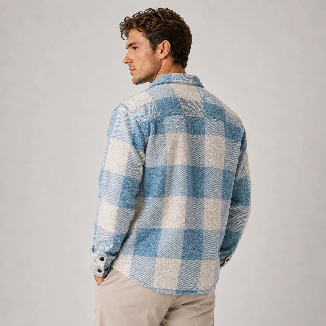 Daisy | Women's Plaid Overshirt Button Front Chest Pocket Long Sleeve