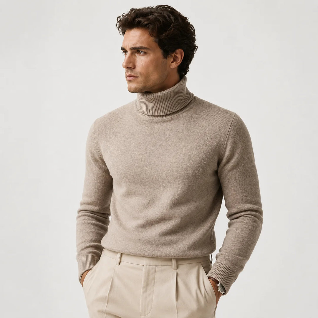 Genevieve | Women's Ribbed Roll Neck Jumper Regular Fit Long Sleeve