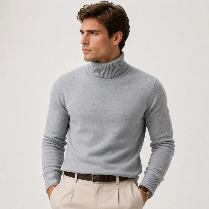 Genevieve | Women's Ribbed Roll Neck Jumper Regular Fit Long Sleeve